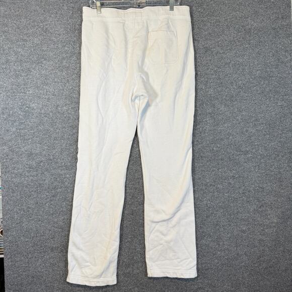 Hollister Vintage Sweatpants Adult Large White Logo Drawstring Spell Out 90s Y2K - Picture 9 of 11